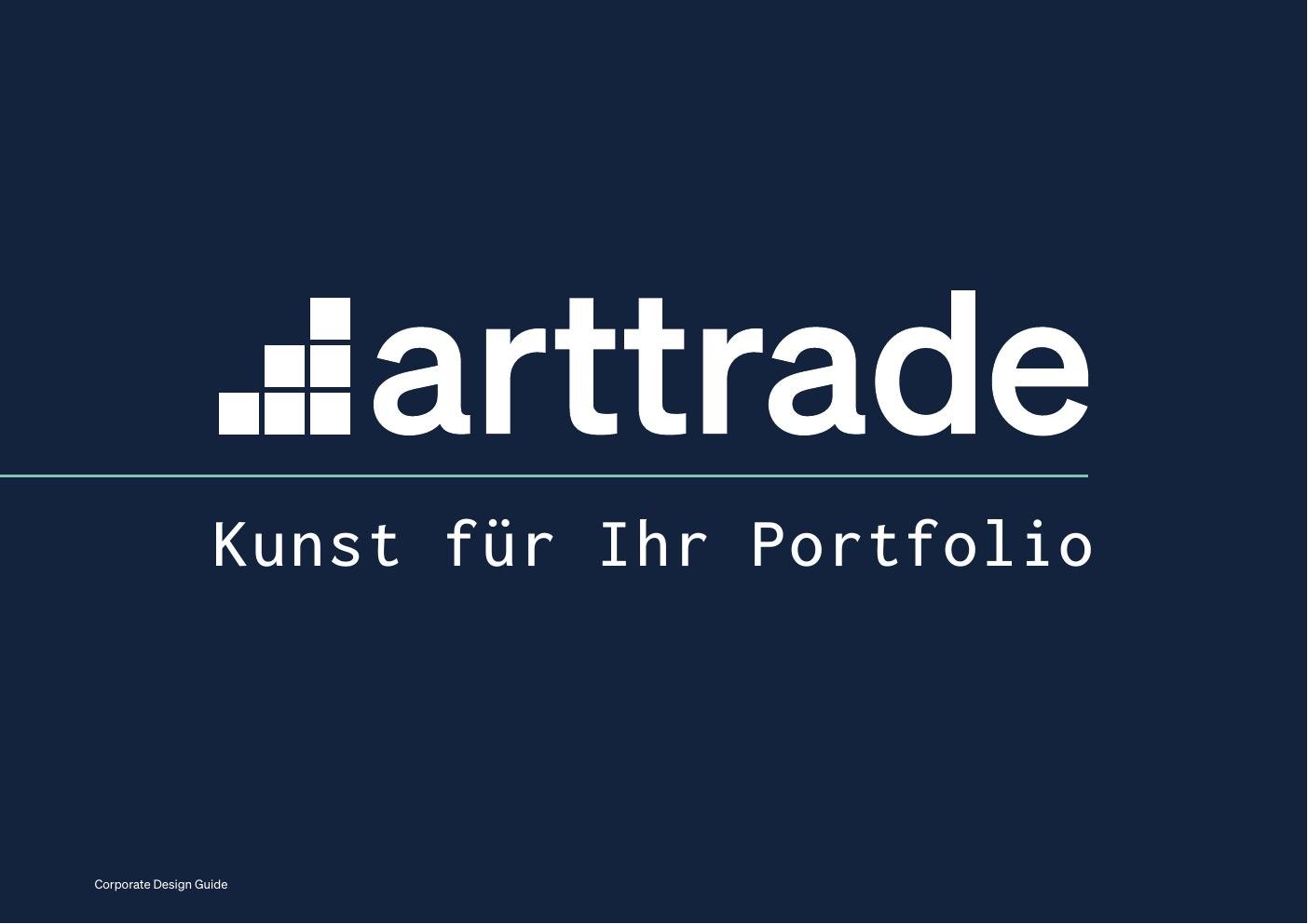 Titelseite des arttrade Corporate Design Guides