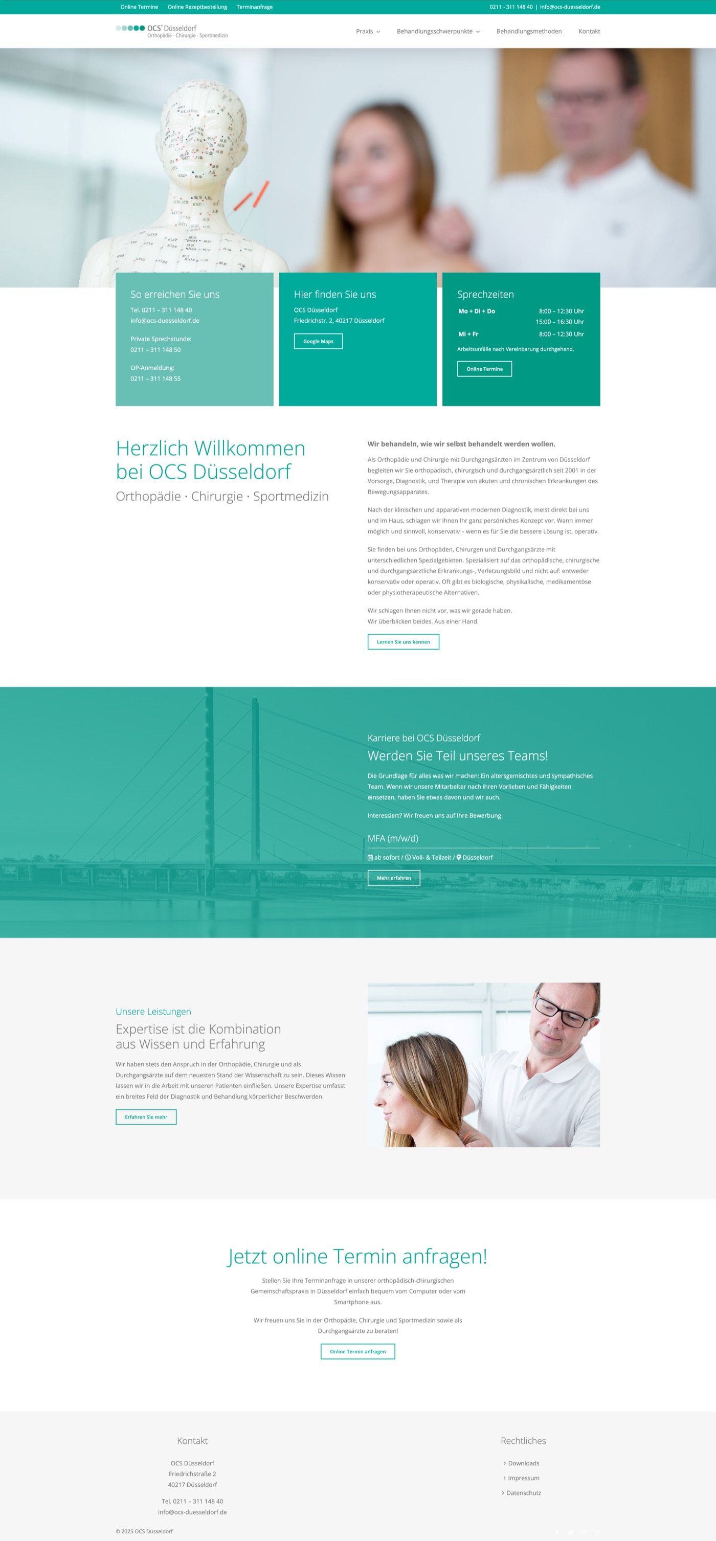 Startseite von OCS Düsseldorf